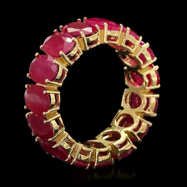 14k Yellow Gold 13.30ct Ruby Ring - 2