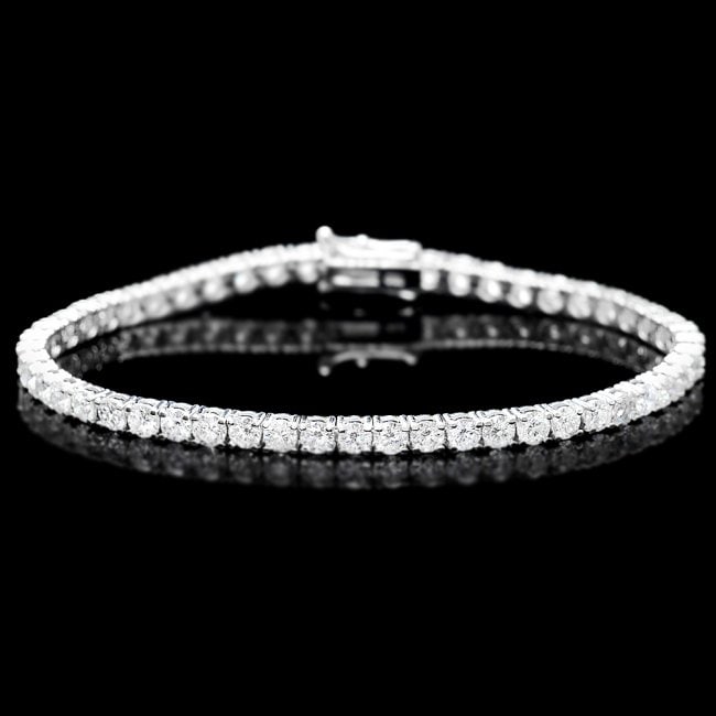 18k White Gold 7.50ct Diamond Bracelet: Retail: $27,000.00 ****** 18k White Gold 7.50ct Diamond Bracelet ****** Metal: 18k Solid White Gold / Size: 7 / Total Item Weight: 11.0 grams / Country Made: United States / / Main Stone: Diamond / Co