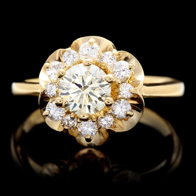 14k Yellow Gold 1.15ct Diamond Ring: Retail: $6,200.00 ****** 14k Yellow Gold 1.15ct Diamond Ring ****** Metal: 14k Solid Yellow Gold / Size: 7 / Total Item Weight: 5.0 grams / Country Made: United States / / Main Stone: Diamond / Color: