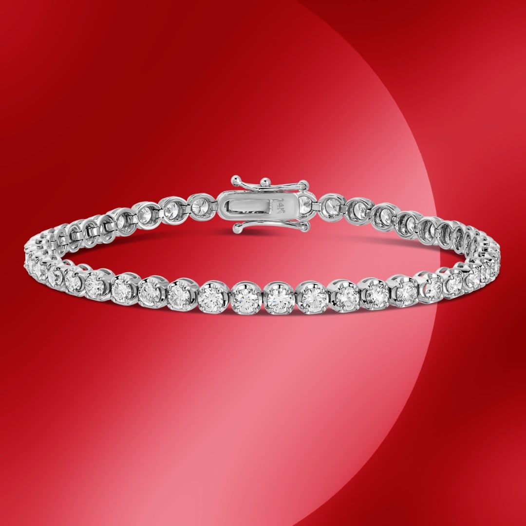 14K Gold 5.14cts Diamond Bracelet