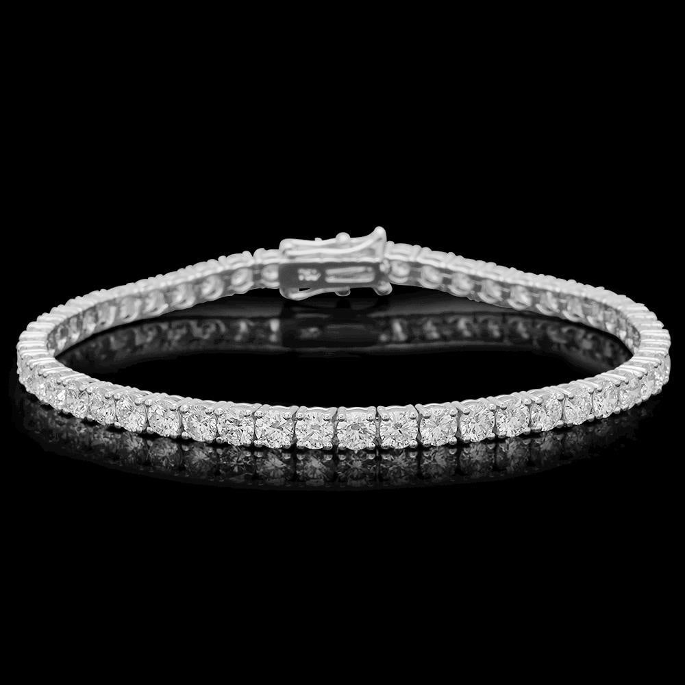 18K Gold 7.82ct Diamond Bracelet: Retail: $34,310.00 ****** 18K Gold 7.82ct Diamond Bracelet ****** Metal: 18K Solid Gold / Total Item Weight: 11.3 grams / Country Made: United States / / Main Stone: Diamond / Carat Total Weight: 7.82