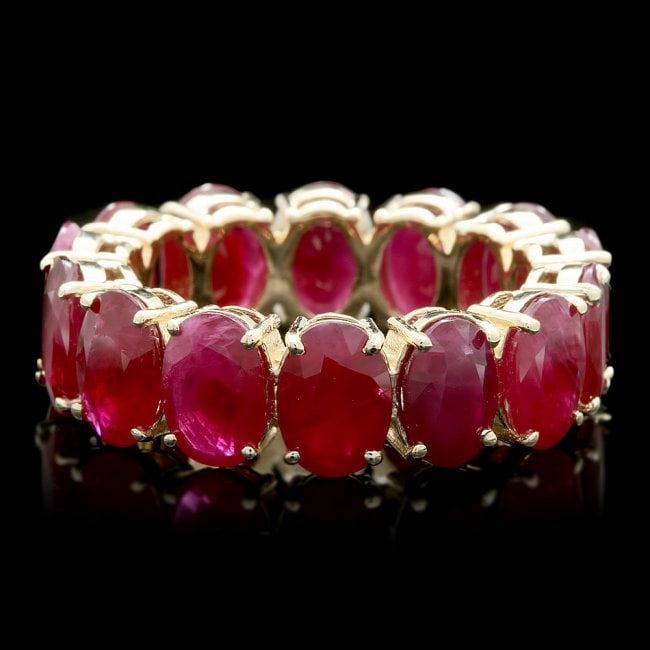 14k Yellow Gold 11.00ct Ruby Ring: Retail: $5,700.00 ****** 14k Yellow Gold 11.00ct Ruby Ring ****** Metal: 14k Solid Yellow Gold / Size: 7.5 / Total Item Weight: 6.0 grams / Country Made: United States / / Main Stone: Ruby / Color: Re