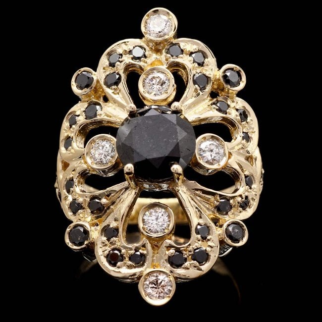 14k Yellow Gold 5.05ct Diamond Ring: Retail: $16,530.00 ****** 14k Yellow Gold 5.05ct Diamond Ring ****** Metal: 14k Solid Yellow Gold / Size: 7 / Total Item Weight: 9 grams / Country Made: United States / / Main Stone: Diamond / Color: 