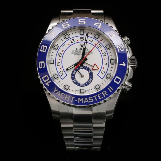 Rolex YachtMaster SS 44mm Mens Wristwatch: ****** Rolex YachtMaster SS 44mm Mens Wristwatch ****** One Mens, Rolex YachtMaster SS 44mm Mens Wristwatch Stainless Steel & electronically tested and polished / Case: Stainless Steel, 44mm / Dial: W