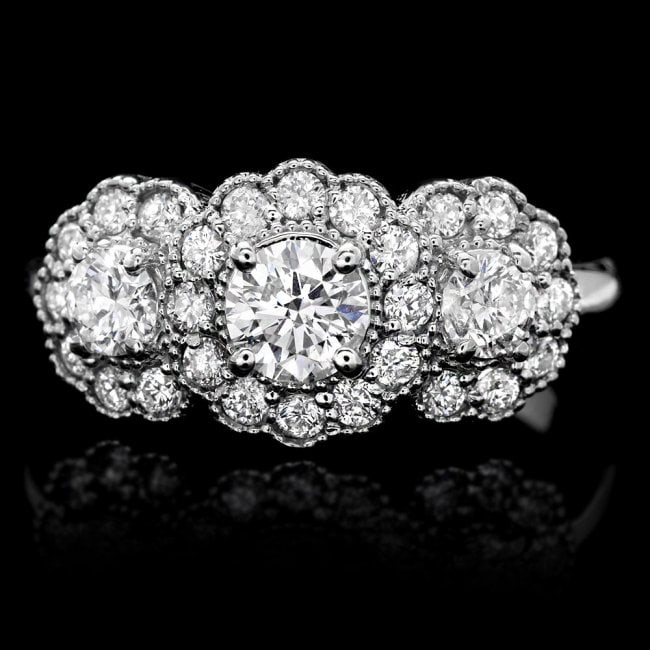 14k White Gold 1.2ct Diamond Ring: Retail: $8,500.00 ****** 14k White Gold 1.2ct Diamond Ring ****** Metal: 14k Solid White Gold / Size: 7.25 / Total Item Weight: 4.5 grams / Country Made: United States / / Main Stone: Diamond / Color: