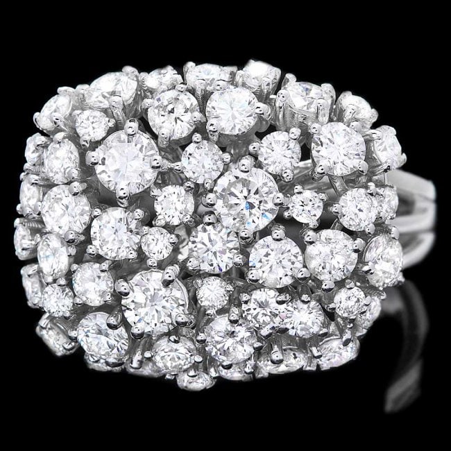 14k White Gold 2.50ct Diamond Ring: Retail: $13,200.00 ****** 14k White Gold 2.50ct Diamond Ring ****** Metal: 14k Solid White Gold / Size: 6.5 / Total Item Weight: 8.0 grams / Country Made: United States / / Main Stone: Diamond / Color