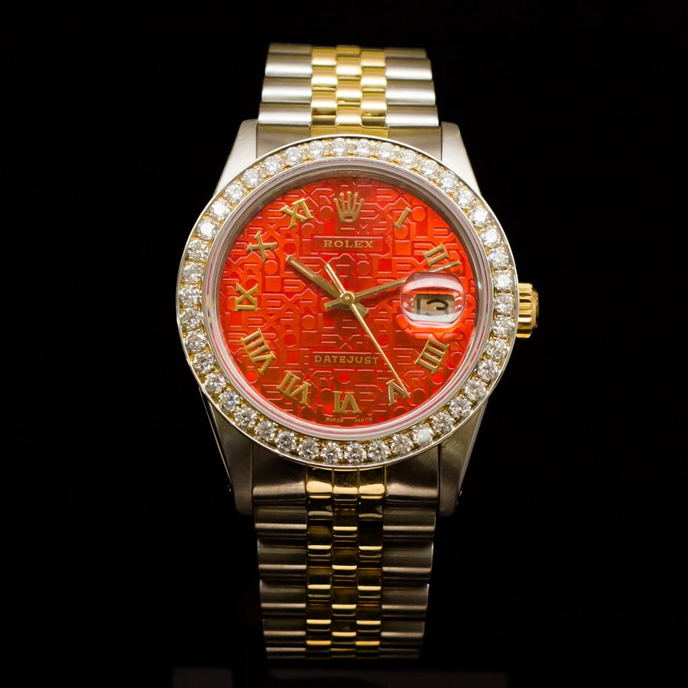 Rolex Two-Tone Datejust 36mm Custom Diamond Dial aprox. 2.25CT Men's Wristwatch: ****** Rolex Two-Tone DateJust 36mm Custom Diamond Dial aprox. 2.25CT Men's Wristwatch ****** One Mens, Rolex Two-Tone DateJust 36mm Custom Diamond Dial aprox. 2.25 CT electrolically tested and polish