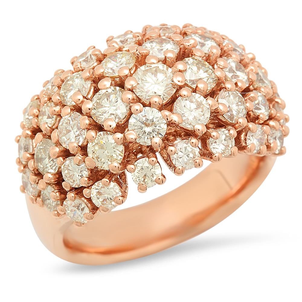 14K Gold 3.10cts Diamond Ring: Retail: $9,937.00 ****** 114K Gold 3.10cts Diamond Ring****** Metal: 14K Rose Gold / Total Item Weight: 10.8 grams / Country Made: United States / / Main Stone: Diamond / Carat Total Weight: 3.10 /