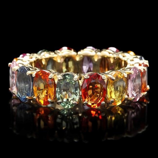 14k Yellow Gold 9.00ct Sapphire Ring (1 of 4)