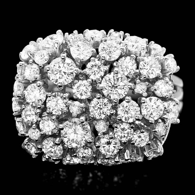 14k White Gold 2.50ct Diamond Ring: Retail: $13,200.00 ****** 14k White Gold 2.50ct Diamond Ring ****** Metal: 14k Solid White Gold / Size: 6.5 / Total Item Weight: 8.0 grams / Country Made: United States / / Main Stone: Diamond / Color