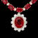 14k Gold 40.5ct Ruby 2.55ct Diamond Necklace - 3