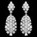 14k Gold 5.32ct Diamond Earrings