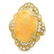 18k Yellow Gold 11.00ct Opal 0.80ct Diamond Ring - 2