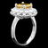 14k Gold 3.20ct Sapphire 1.60ct Diamond Ring - 3