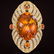 14K Gold 25.15ct Citrine, 0.71ct Fancy Color Sapphire