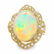 14k Yellow Gold 14.00ct Opal 0.70ct Diamond Ring - 2