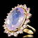 14k Gold 14.00ct Amethyst 0.70ct Diamond Ring - 2