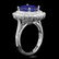 14k Gold 4.50ct Sapphire 1.45ct Diamond Ring - 2
