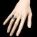 14k Gold 4.50ct Sapphire 1.45ct Diamond Ring - 3