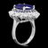 14k Gold 8.15ct Sapphire 0.90ct Diamond Ring - 3