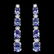 14k Gold 6.00ct Tanzanite 0.45ct Diamond Earrings