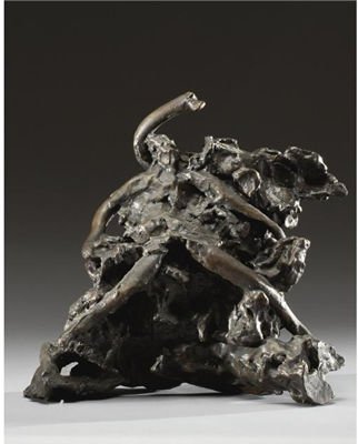Reuben Nakian: Leda and the Swan: Reuben Nakian Leda and the Swan, 1977-1978 Ed. 2/7 bronze 13 X 14 X 8 inches (33.02 X 35.56 X 20.32 cm) Reuben Nakian (1897-1986) Nakian began his career as a sculptor and a participant in the Abstrac