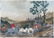 Two Old Watercolor Paintings-English Hunt-Horses & Dogs - 5