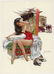 1948 Risque Circus Pin-Up DE MERS-Sexy Horse Performer