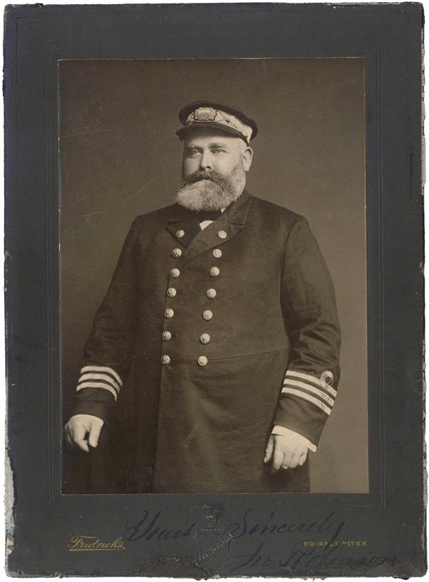 Antique Photo Sea Captain Mariner Naval Officer Signed: This is an antique photo of a man who is a mariner or Naval officer. I believe the rank markings on the sleeves of his overcoat indicate that he was a commander. Signed Yours Sincerely ??? Robinson. W