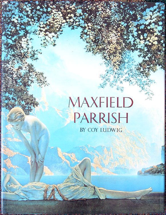 Vintage 1974 Book MAXFIELD PARRISH by Coy Ludwig: This is a vintage 1974 book by Coy Ludwig titled Maxfield Parrish. Hardcover. Published by Watson-Guptill Publications, New York. Printed in Japan. SIZE: 9 1/2" x 12". 224 pages. A compendium of the l