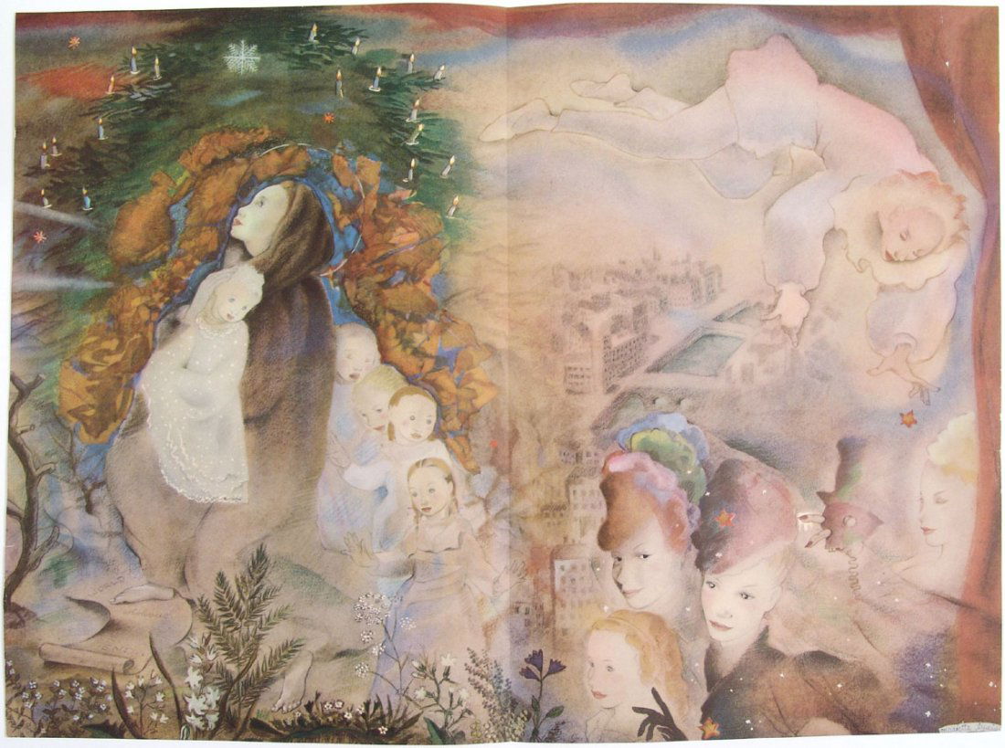 1939 Prints WORLD OF DREAM: PORTFOLIO BY MARIETTE LYDIS: This is a set of vintage 1939 prints from The World of Dream (The Only World Without End): A Portfolio by Mariette Lydis. SIZE: Approx. 19" x 14" and 10" x 14". Born Mariette Ronsperger in Vienna on A