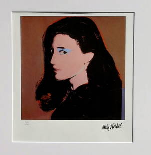 Tina Freeman: ANDY WARHOL (AFTER) Edition 415/2400 Year 1975 Size 50/40.5 Signed After a painting