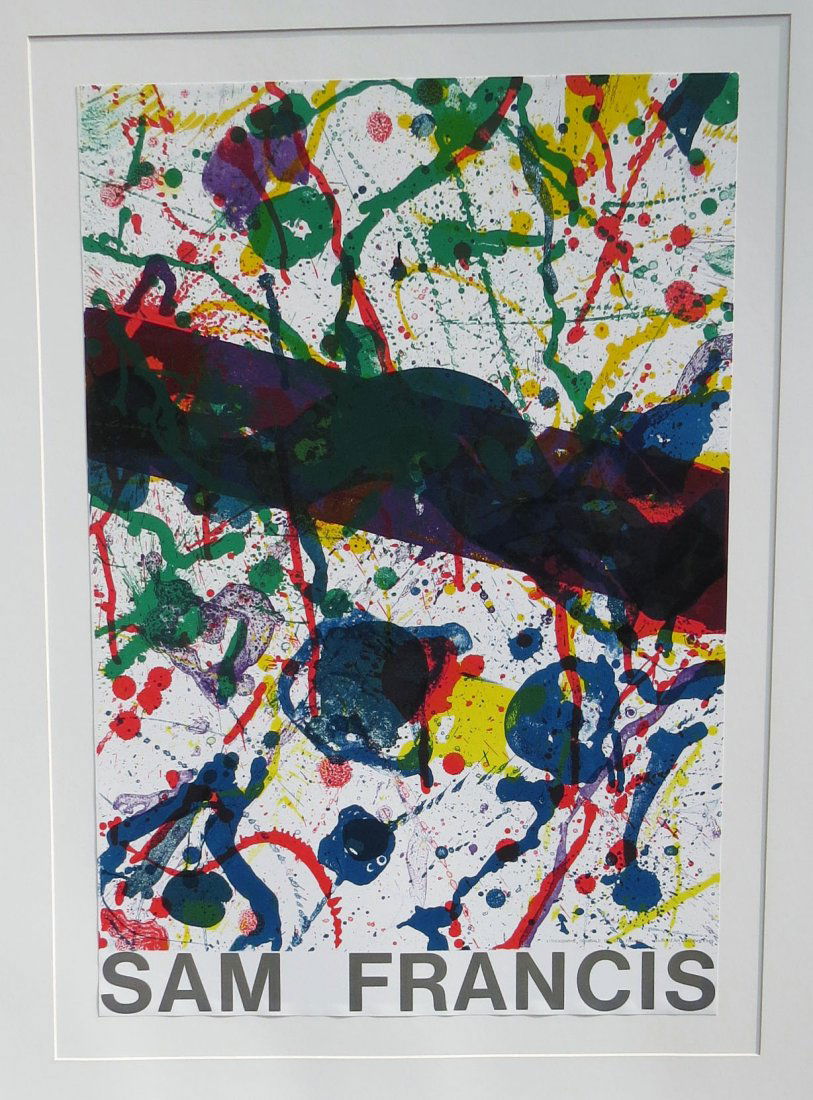 Composition: SAM FRANCIS Year 1975 Size 109/84 Lithography