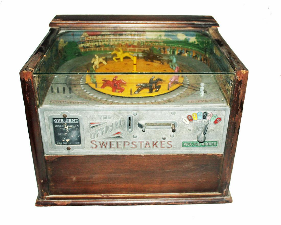 Horse Race Trade Stimulator: Nice wood case. Good appearance. Working condition.