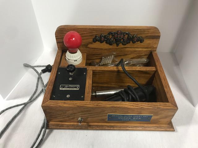Medical Quack Machine: Medical ultraviolet ray quack box.