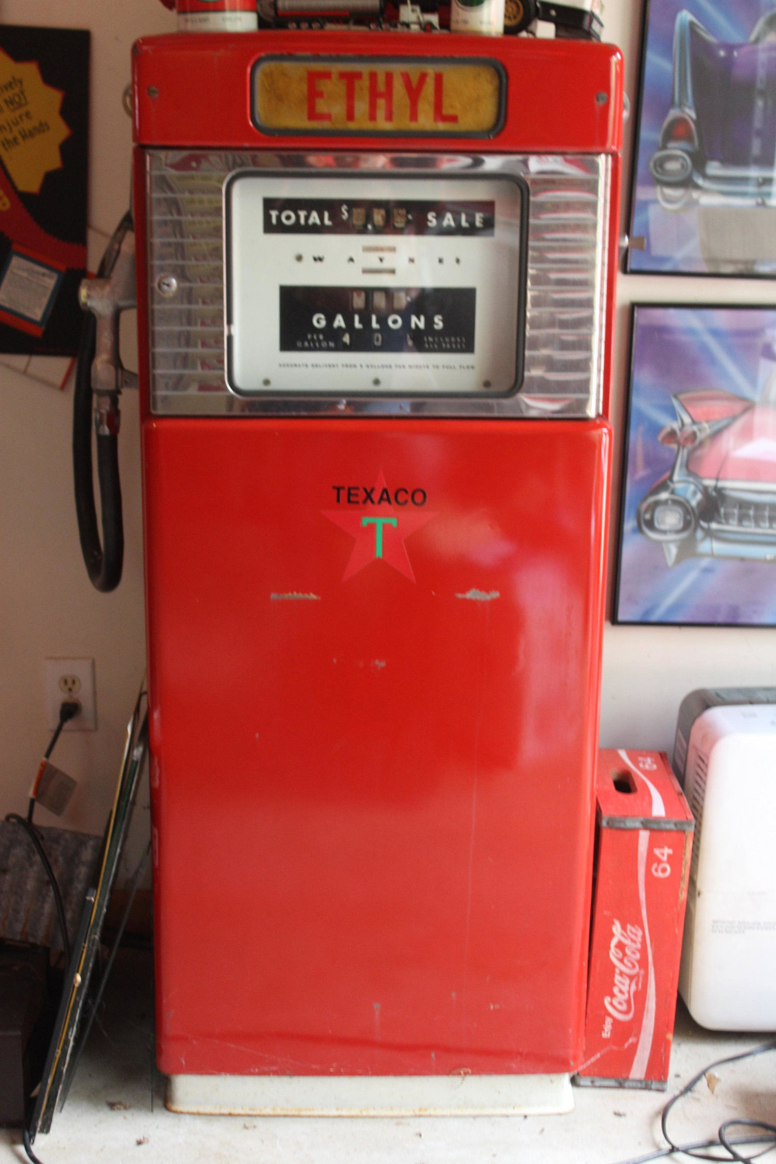 Wayne Gas Pump: Texaco - Restored.