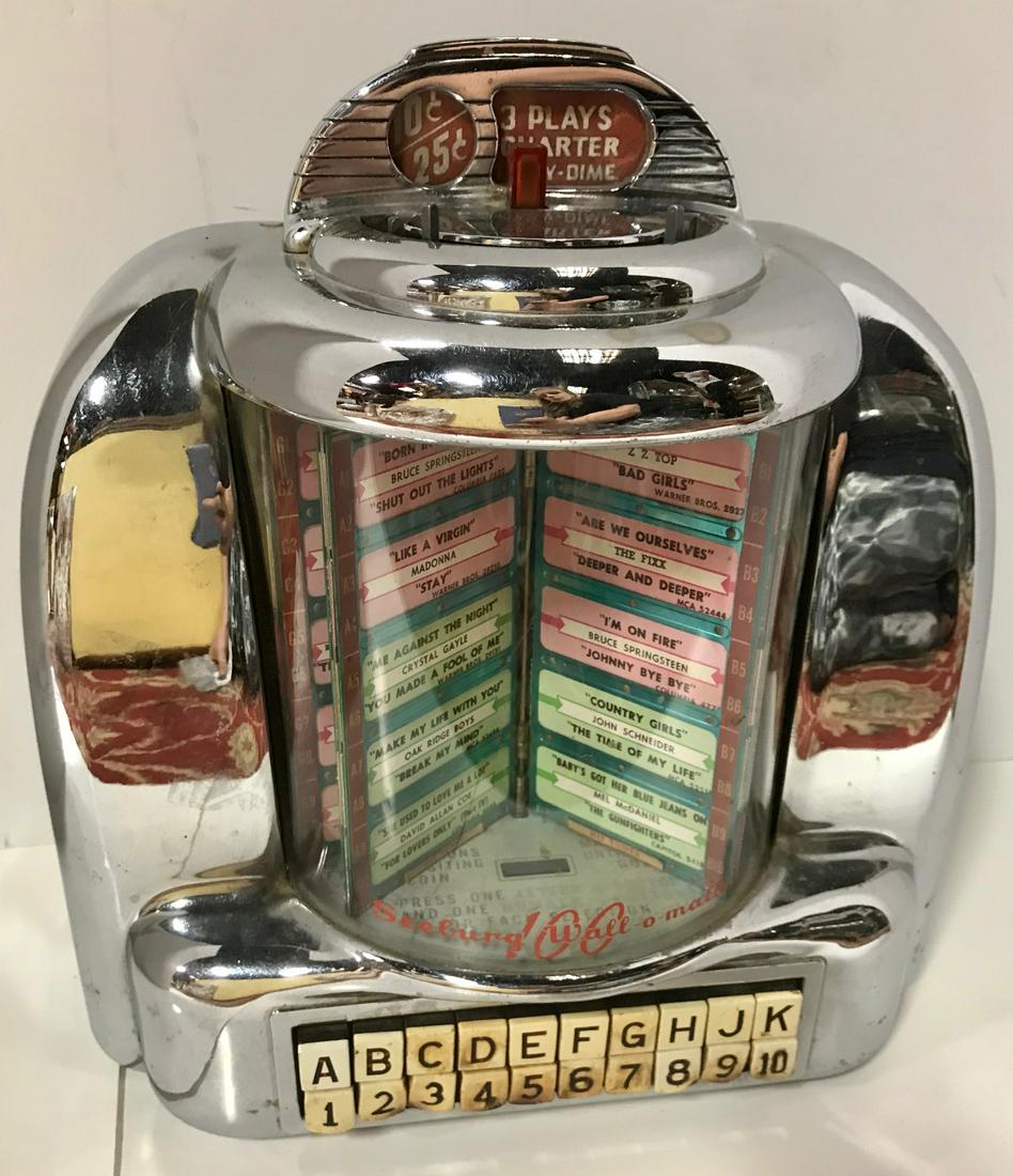 3W1 Model Seeburg Wallbox.  Chrome is in very good (1 of 1)