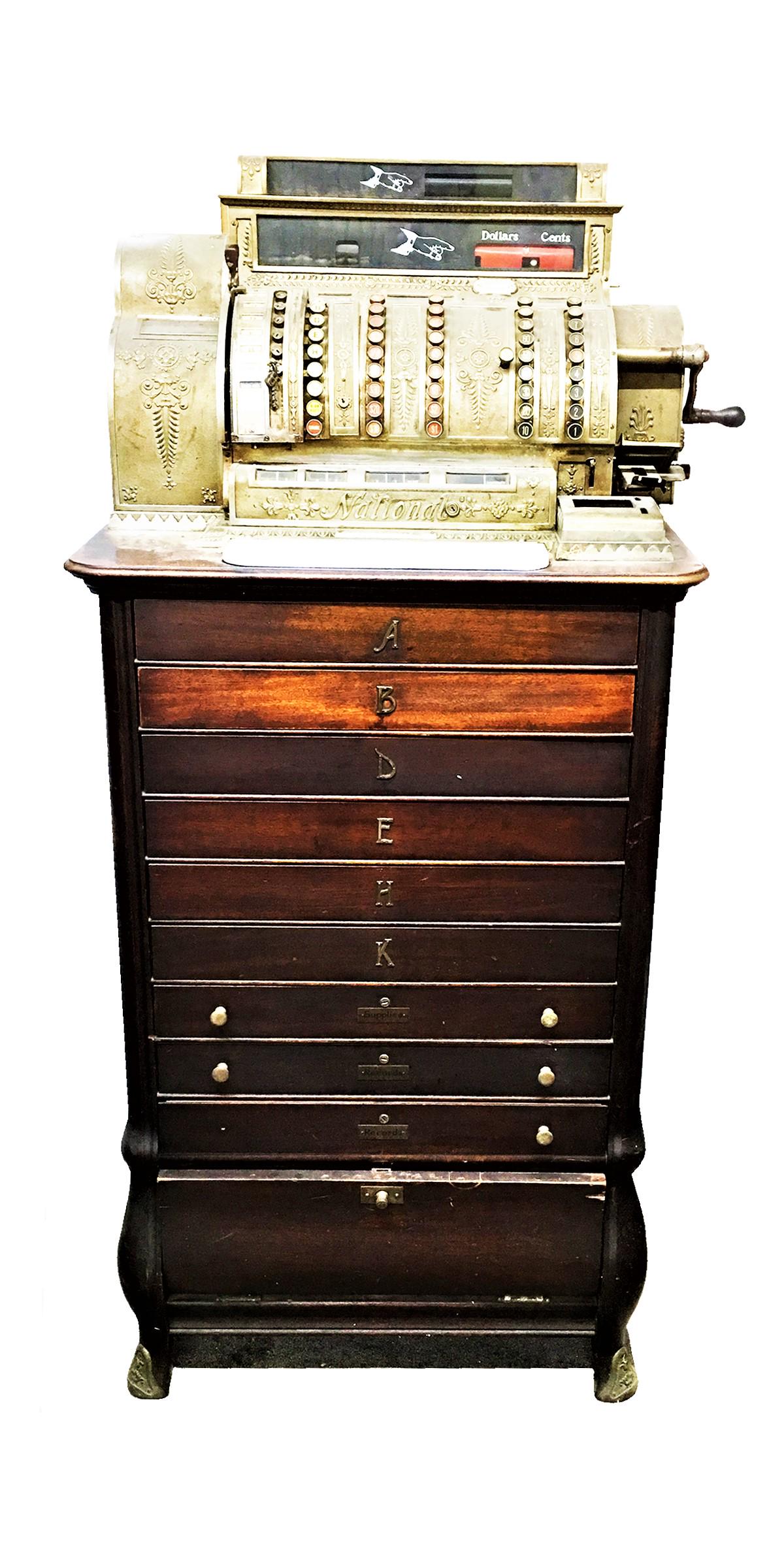 Very nice, 9-drawer, floor model cash register by (1 of 1)