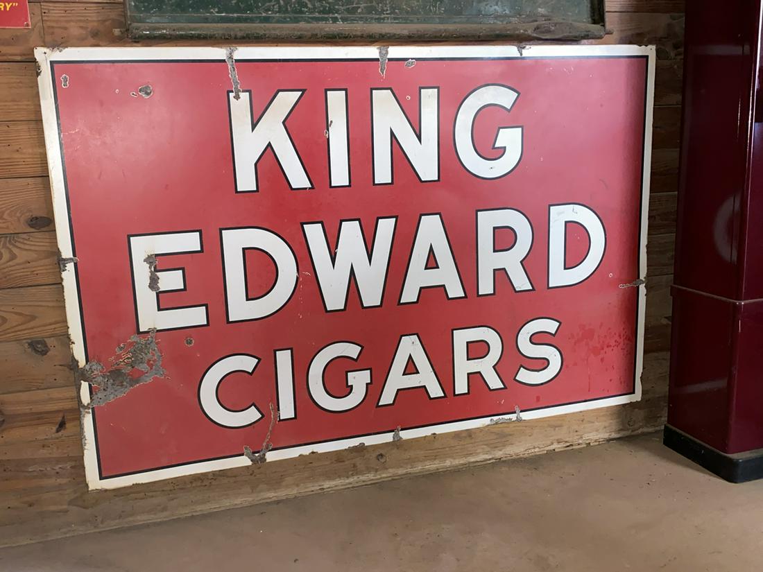 Large sign advertising King Edwards Cigars.  See photo (1 of 1)
