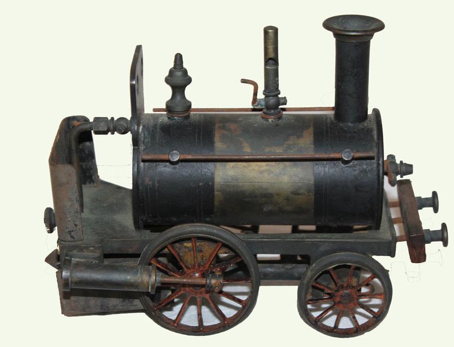 Small steam engine.   Compact size.  No mfg. marks (1 of 3)