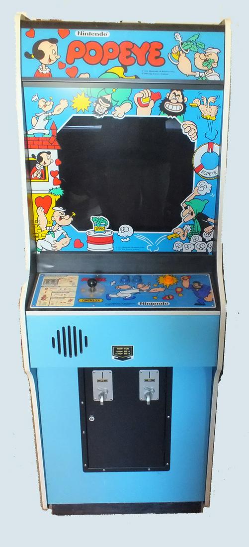 Upright Nintendo game with Popeye motif.  Standard (1 of 4)