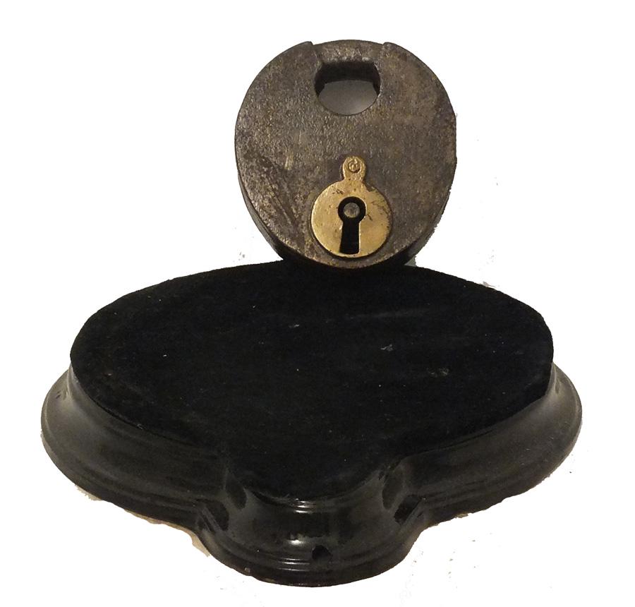 Heavy iron lock from large collection of locks (1 of 1)