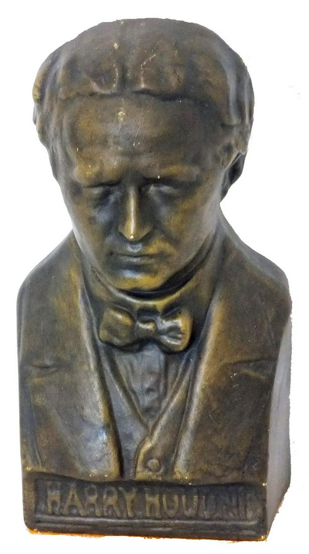 Bust of Harry Houdini of unknown material, approx. 8.5" (1 of 1)