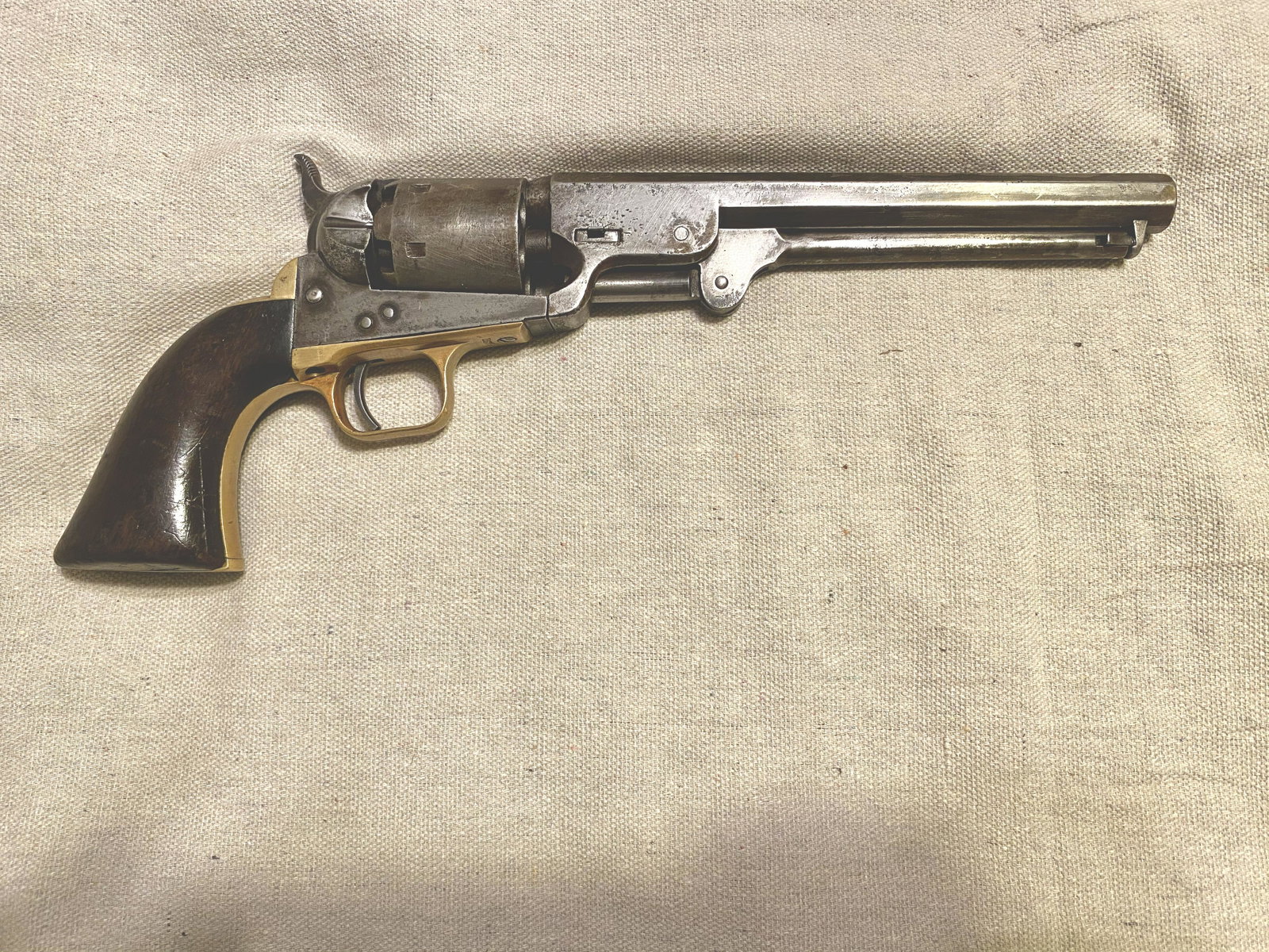 Colt 1851 Navy Revolver, Serial #126743. .36 caliber: Colt 1851 Navy Revolver, Serial #126743. .36 caliber percussion.