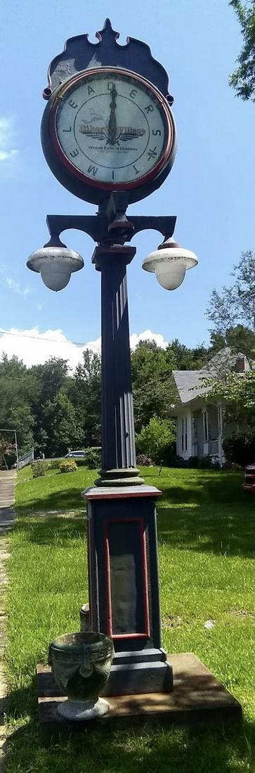LARGE BIKER VILLAGE CLOCK (1 of 3)