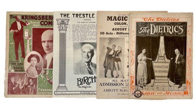 Lot of 4 Magicians programs/promotionals (1 of 10)