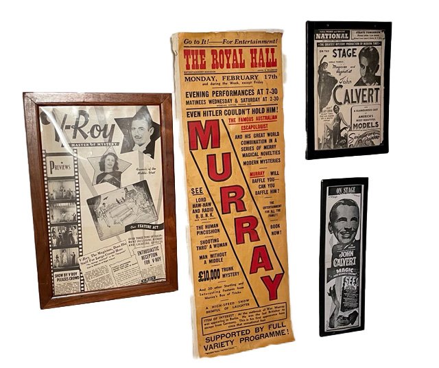 Group lot of magician posters and banner (1 of 5)