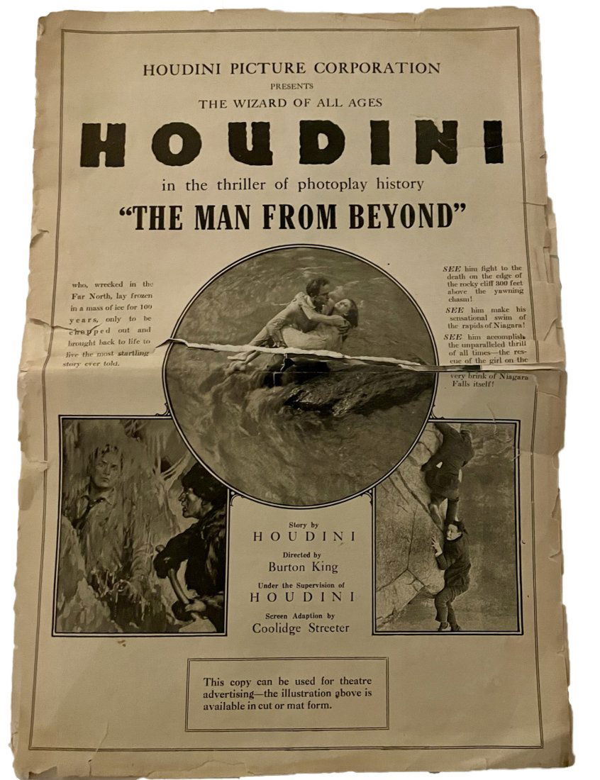 Houdini, Harry. The Man From Beyond Press Booklet (1 of 2)