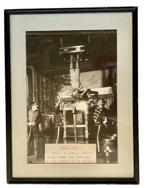 Print of Houdini being lowered into the water cell (1 of 2)