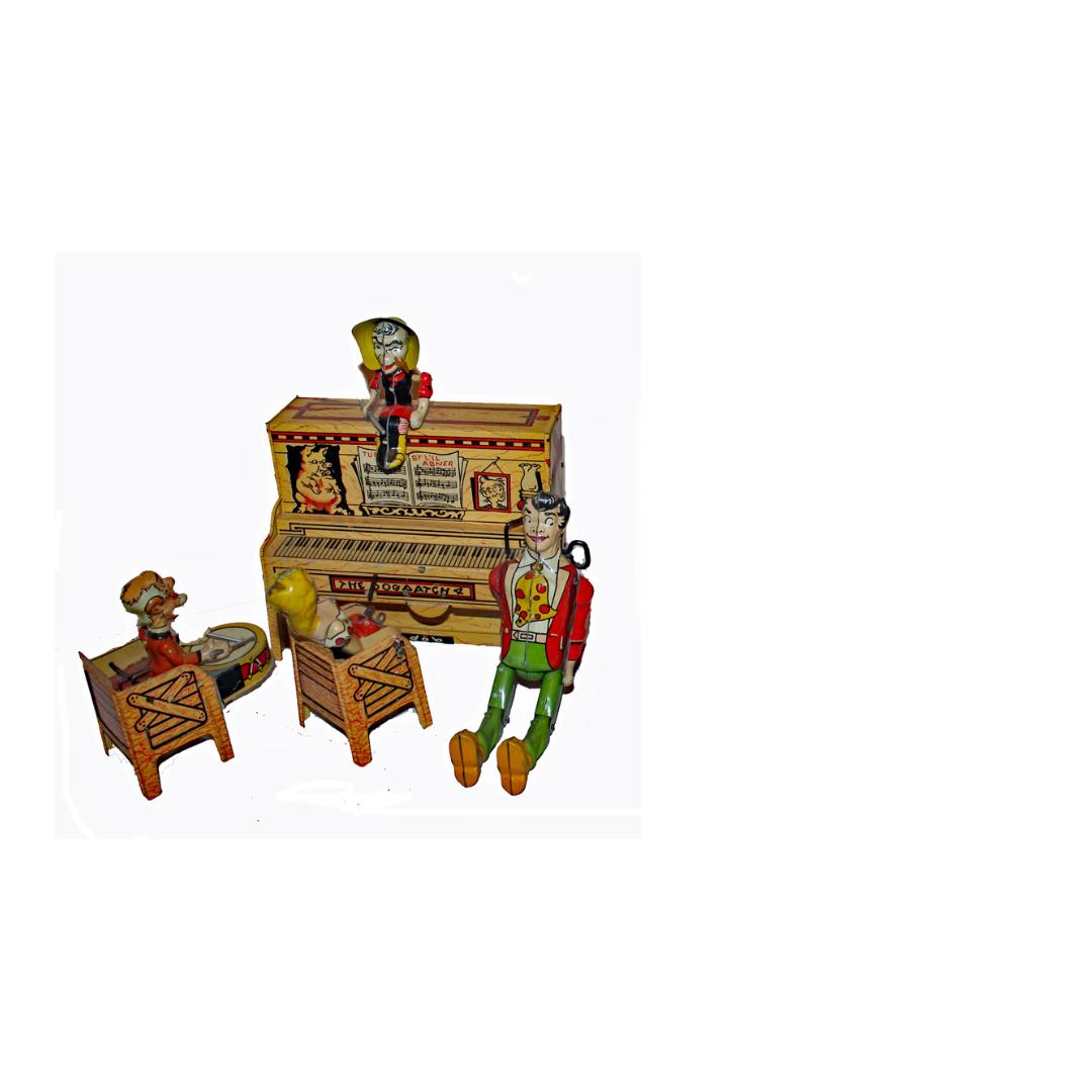 LIL ABNER PIANO KEY WIND TIN TOY (1 of 1)